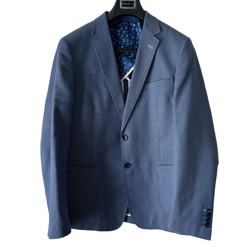 Men’s Sondergaard Slim-Fit Notch Lapel Cotton-Blend Blazer 44L